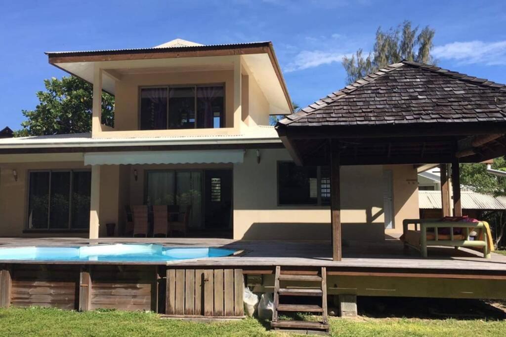 Moorea Temae Villa walking dist beach&golf Luaran gambar